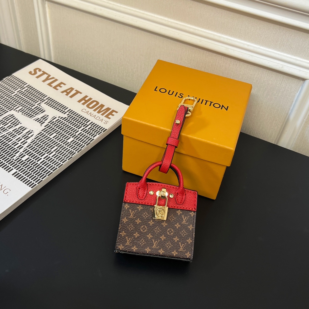 Louis Vuitton Micro Bag Leather Keychain Pendant Accessories