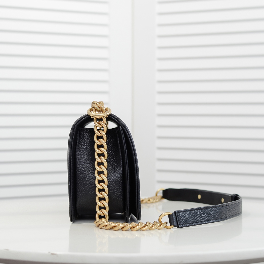 Chanel Leboy litchi or lychee pattern Shoulder Bag Handbag
