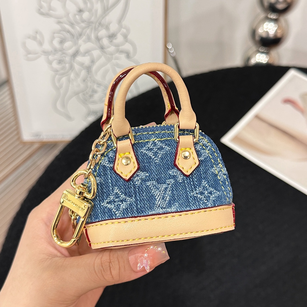 Louis Vuitton Micro Bag Leather Keychain Pendant Accessories