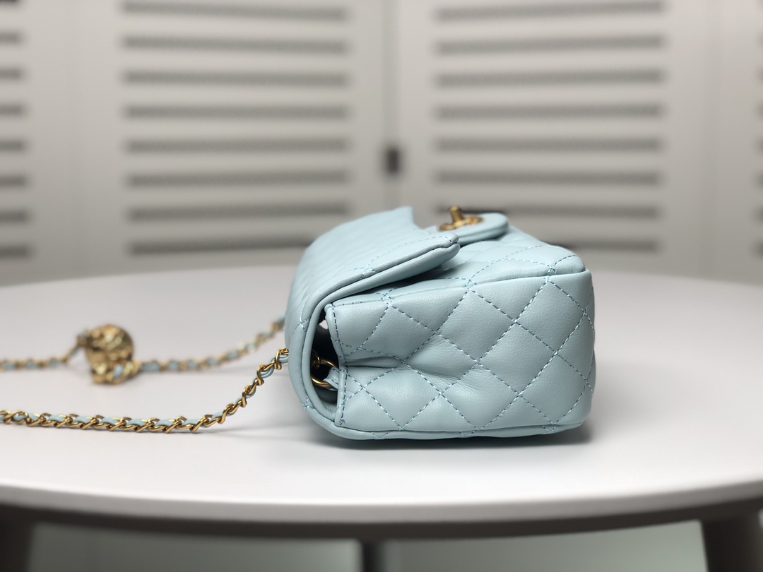 Chanel Cross Body Metal Ball Chain Shoulder Bag Handbag