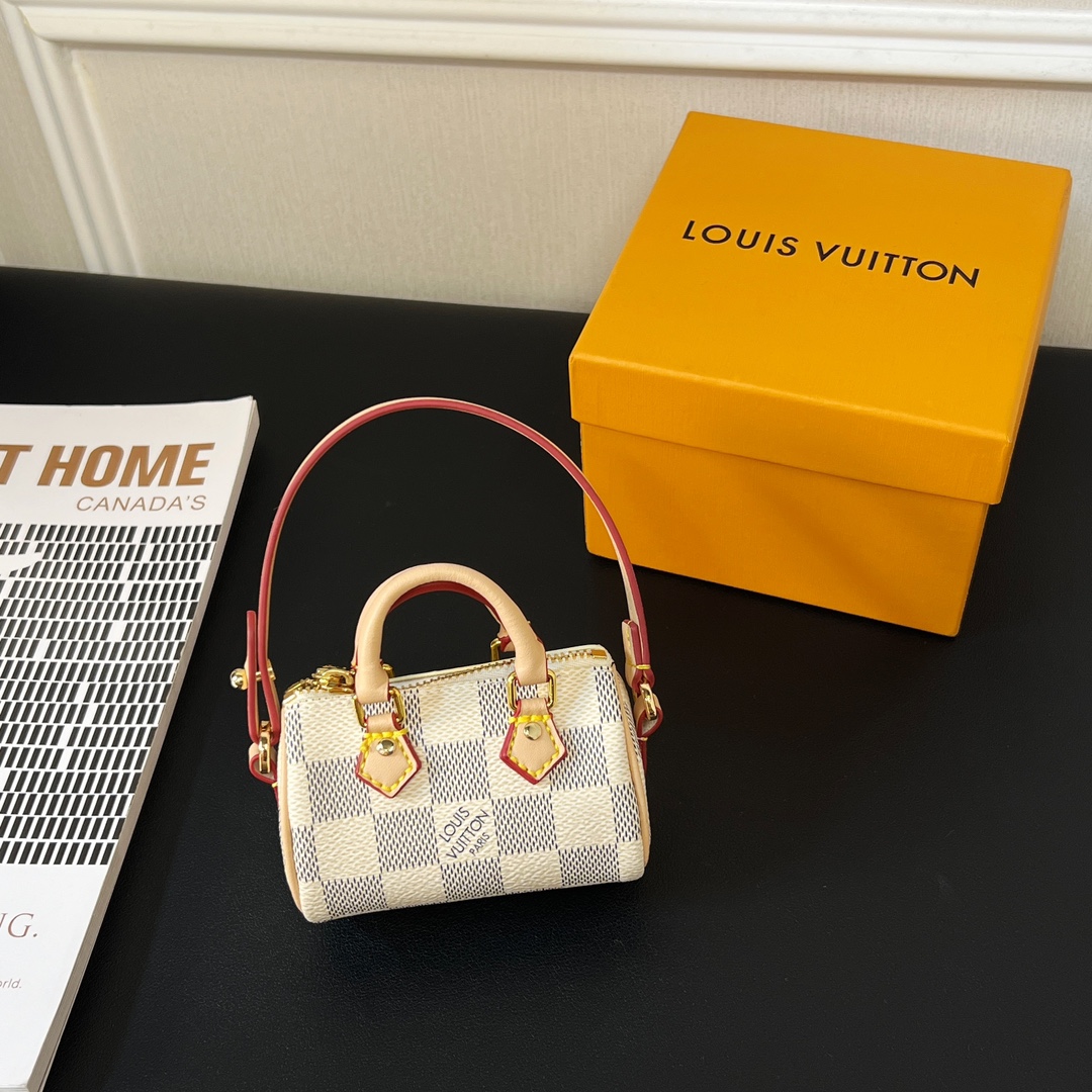 Louis Vuitton Micro Bag Leather Keychain Pendant Accessories