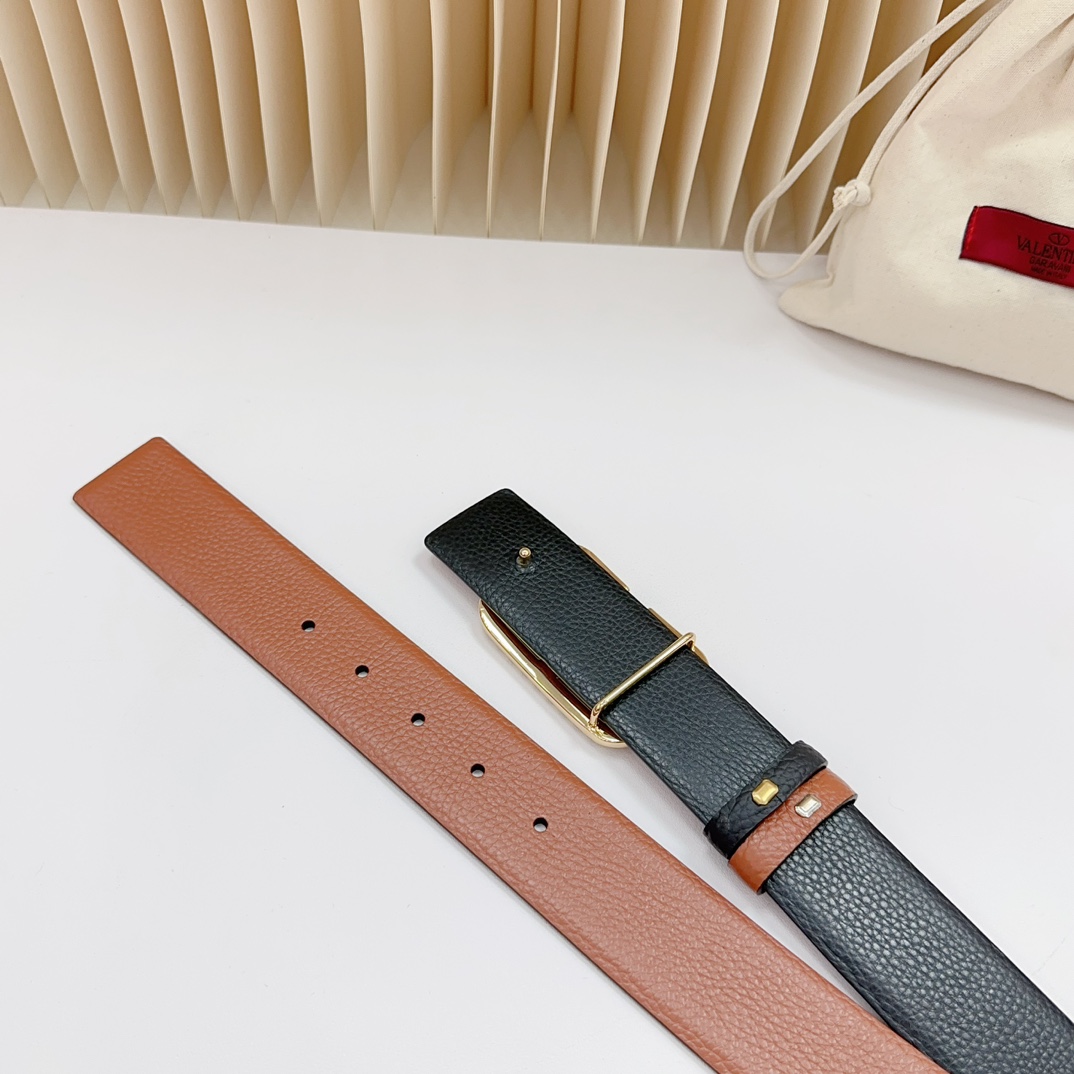 Valentino Leather Belts 1:1 Mirror Version