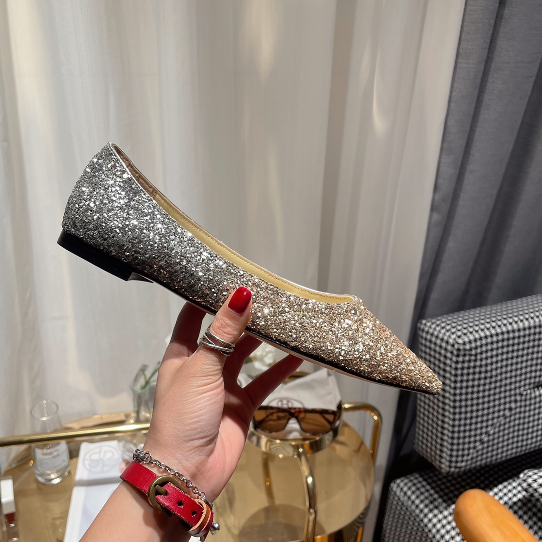 Jimmy Choo Love Flat cusp Slide Sandal (Replica)