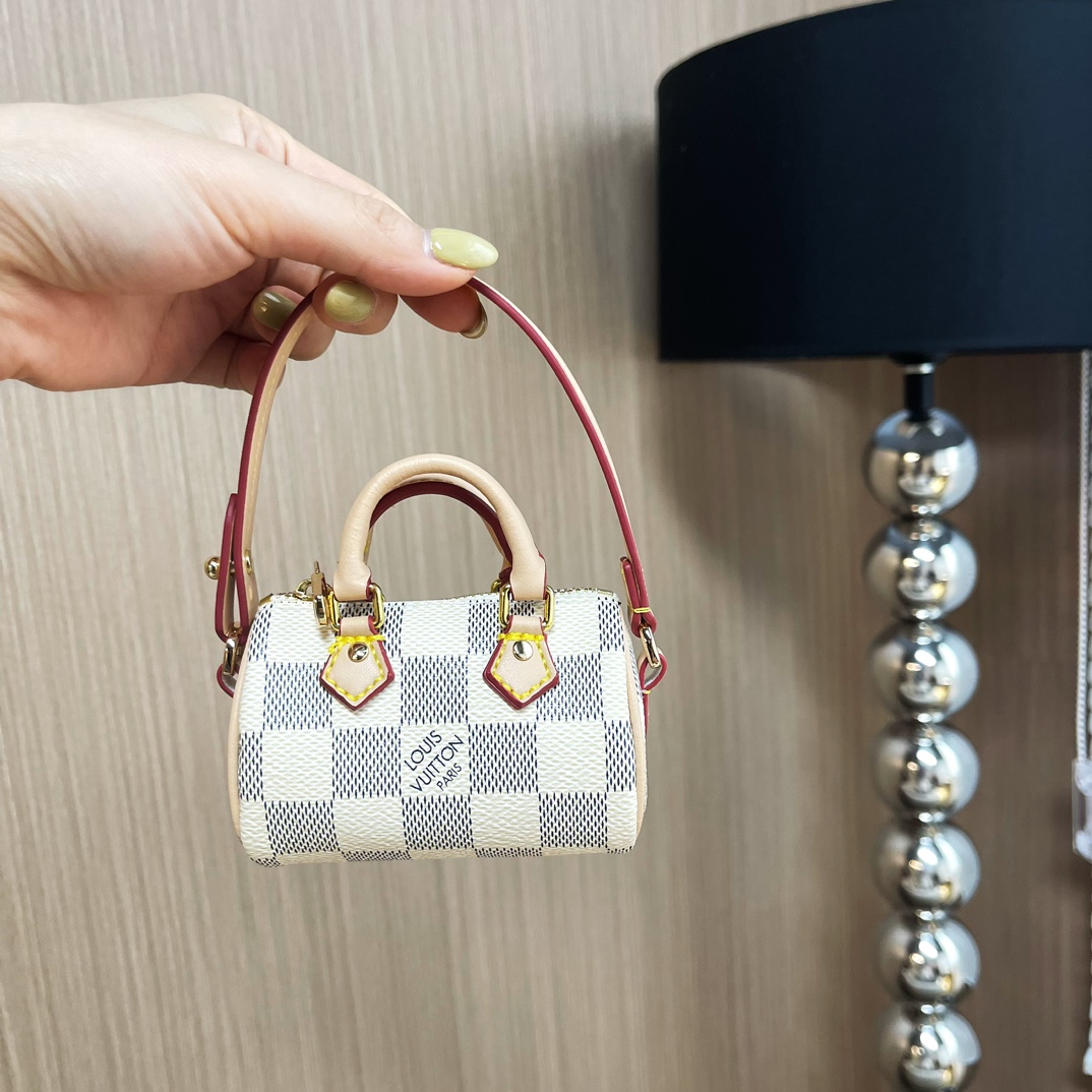 Louis Vuitton Micro Bag Leather Keychain Pendant Accessories