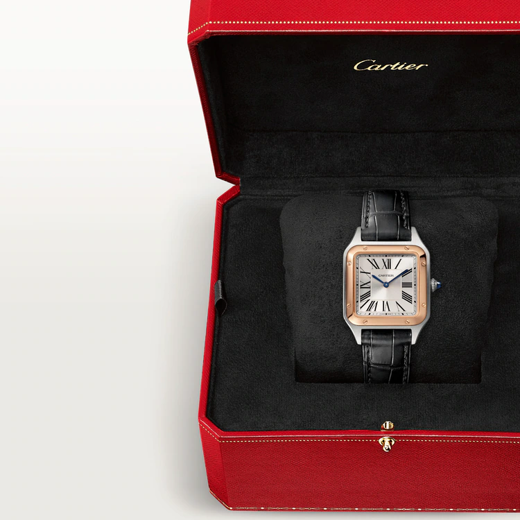 CARTIER SANTOS-DUMONT Rose Gold MIx 43.5mm