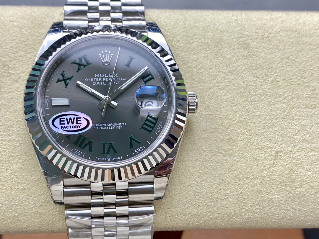 Rolex Datejust 126334 0022 41mm Slate Grey Roman Dial Men's Watch