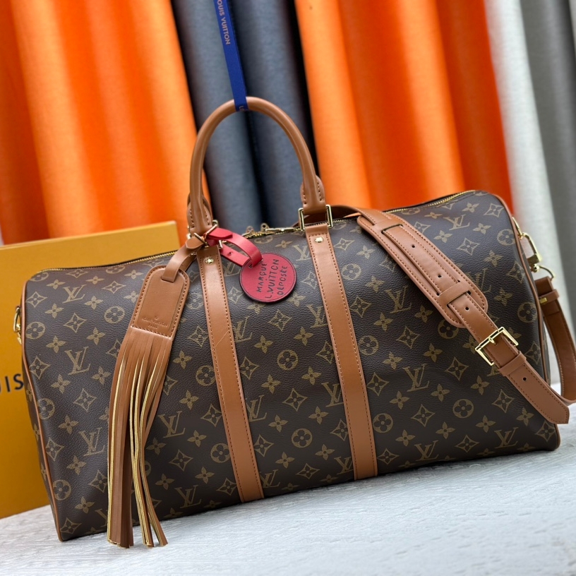 Louis Vuitton Keepall Bandouli猫re 50 travel bag