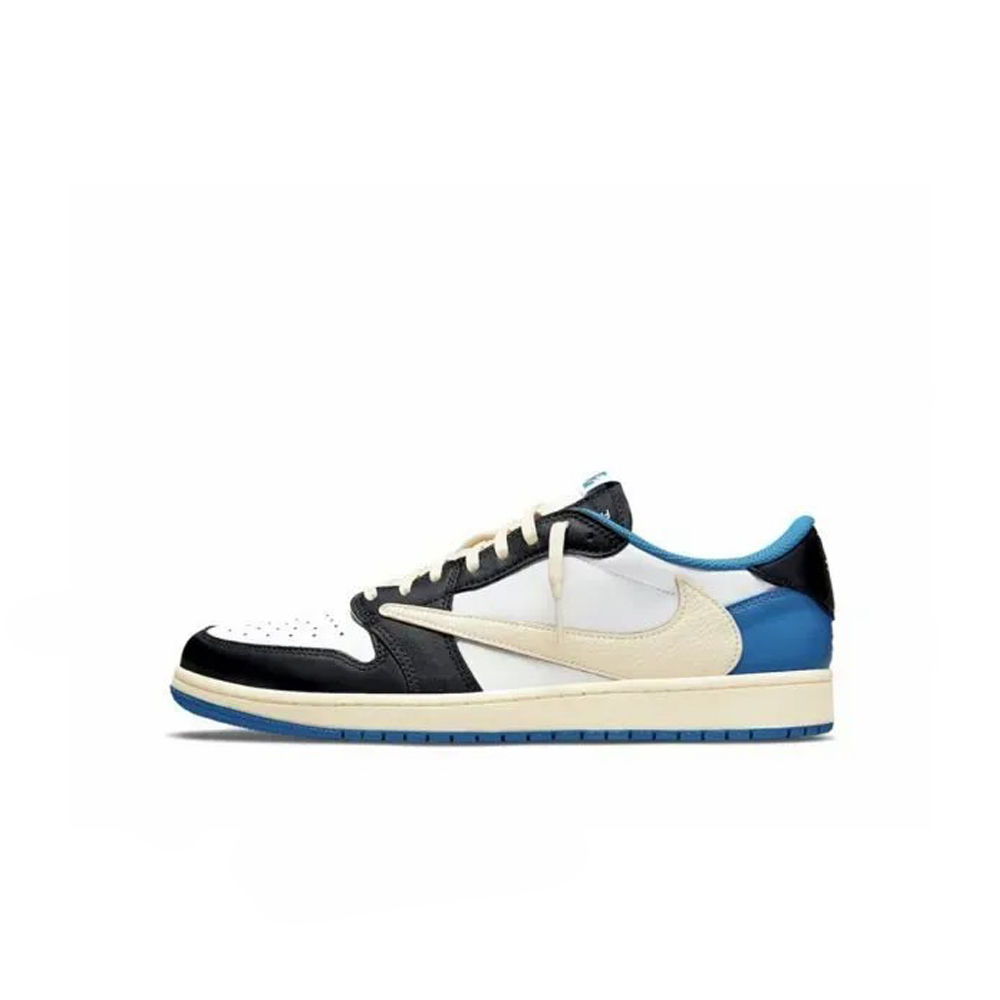 Travis Scott x Fragment x Jordan 1 “Milit ary Blue”(Replica)