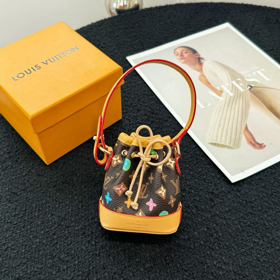 Louis Vuitton Micro Bag Leather Keychain Pendant Accessories