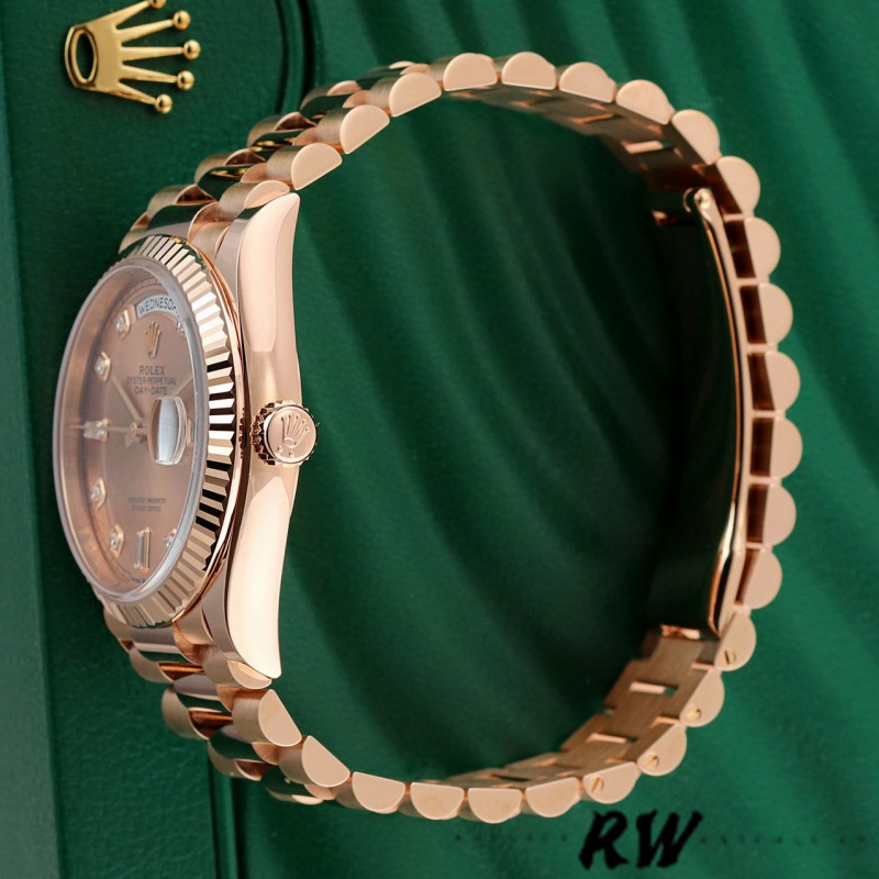 Rolex Day-Date m128235 0009 Everose Gold Pink Rose Dial 36MM Unisex Replica Watch