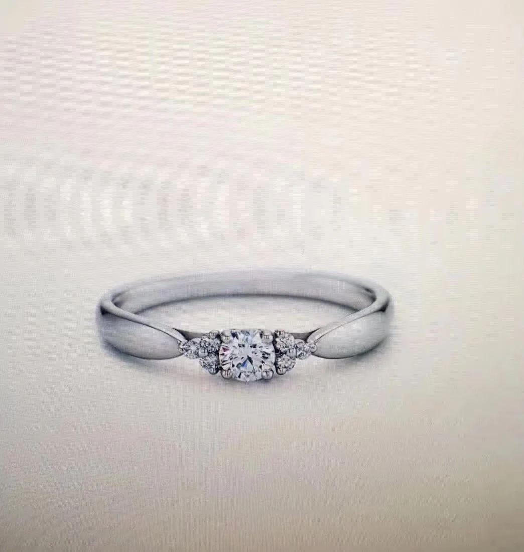 Tiffany Harmony Narrow Diamonds Setting Ring Wedding Women’s Latest Style GRP07688