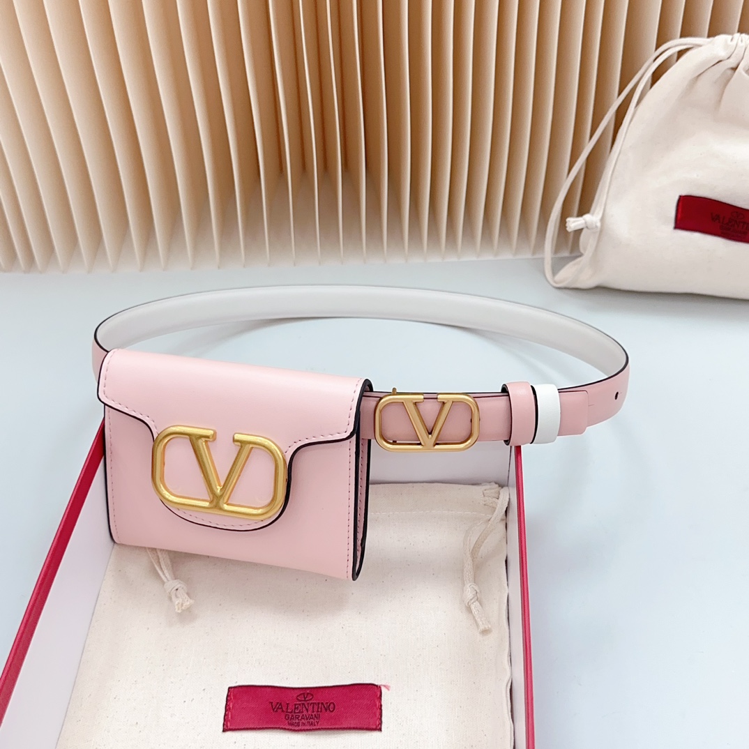 Valentino Leather Belts 1:1 Mirror Version