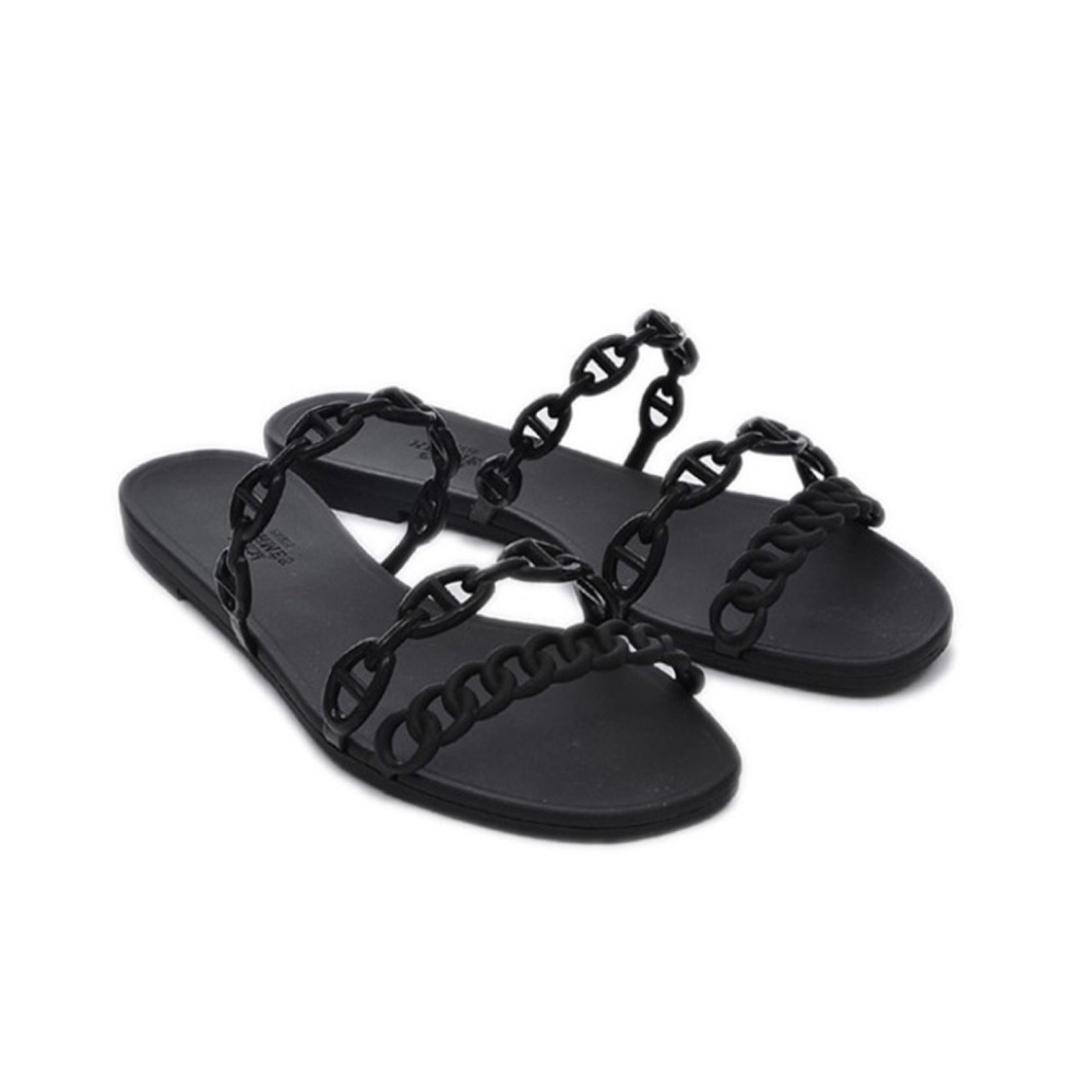 Hermes Shoes Island Flat Slppers Slide Sandal (Replica)