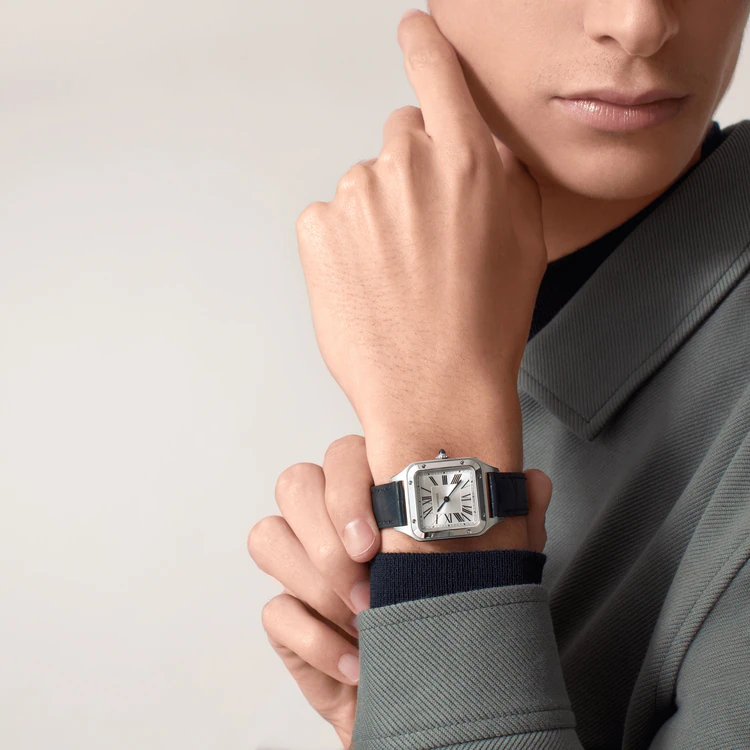 CARTIER SANTOS-DUMONT Blue Strap 38mm