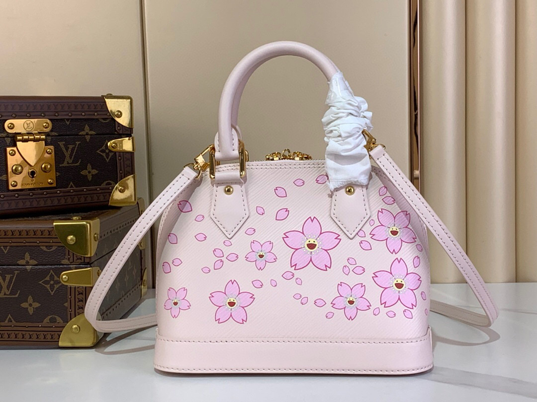 Louis Vuitton Bags CARRYALL Shoulder Bag LV � TM Alma BB Sakura Takashi Murakami M13104 锛�10AReplica锛�