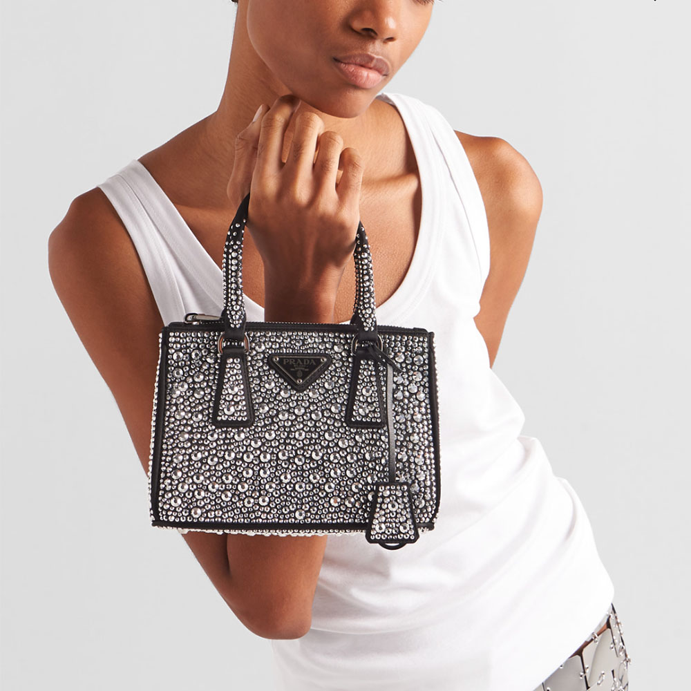 Prada Galleria Anti Crystal Mini Handbag Shoulder Bag (Replica)