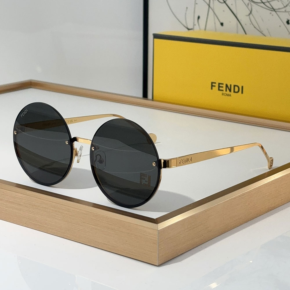Fendi Lightweight Round Sunglasses Top quality 锛�Replica锛�