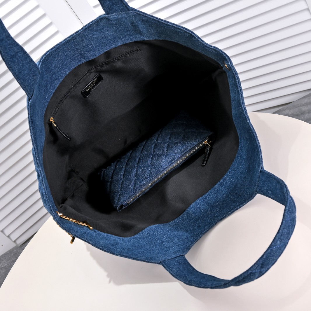 Saint Laurent YSL Icar Maxi Shopping Bag In Quilted Shoulder Bag Handbag