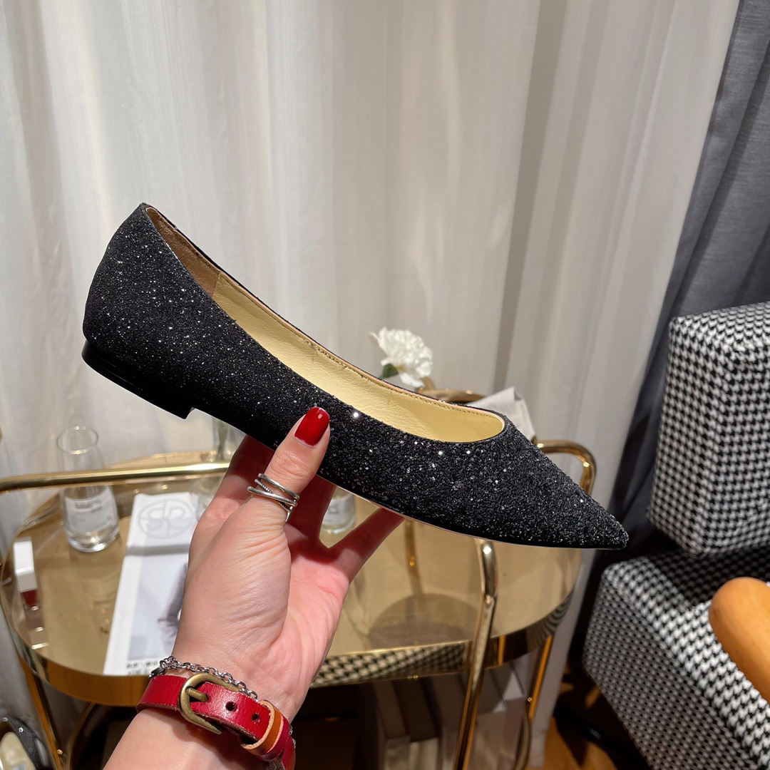 Jimmy Choo Love Flat cusp Slide Sandal (Replica)