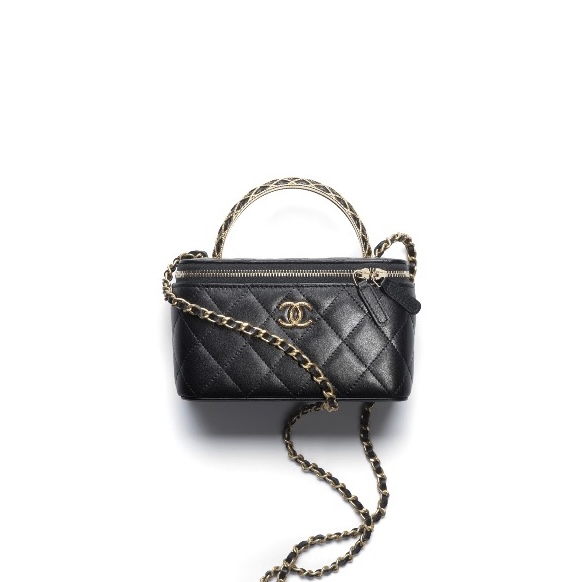 Chanel Relief Handle Makeup Box Bag(Replica)