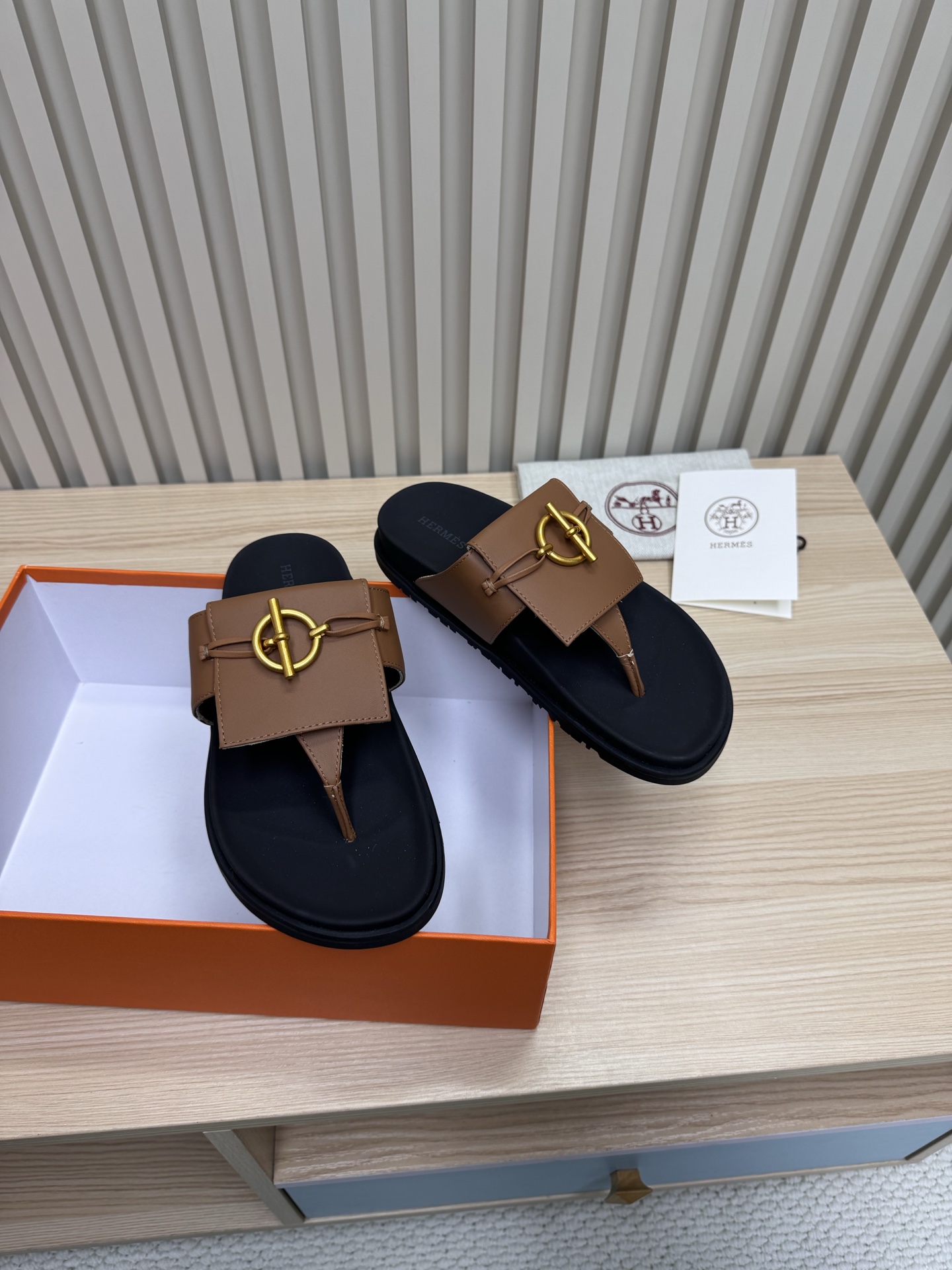 Hermes Shoes Clip on slippers for couples