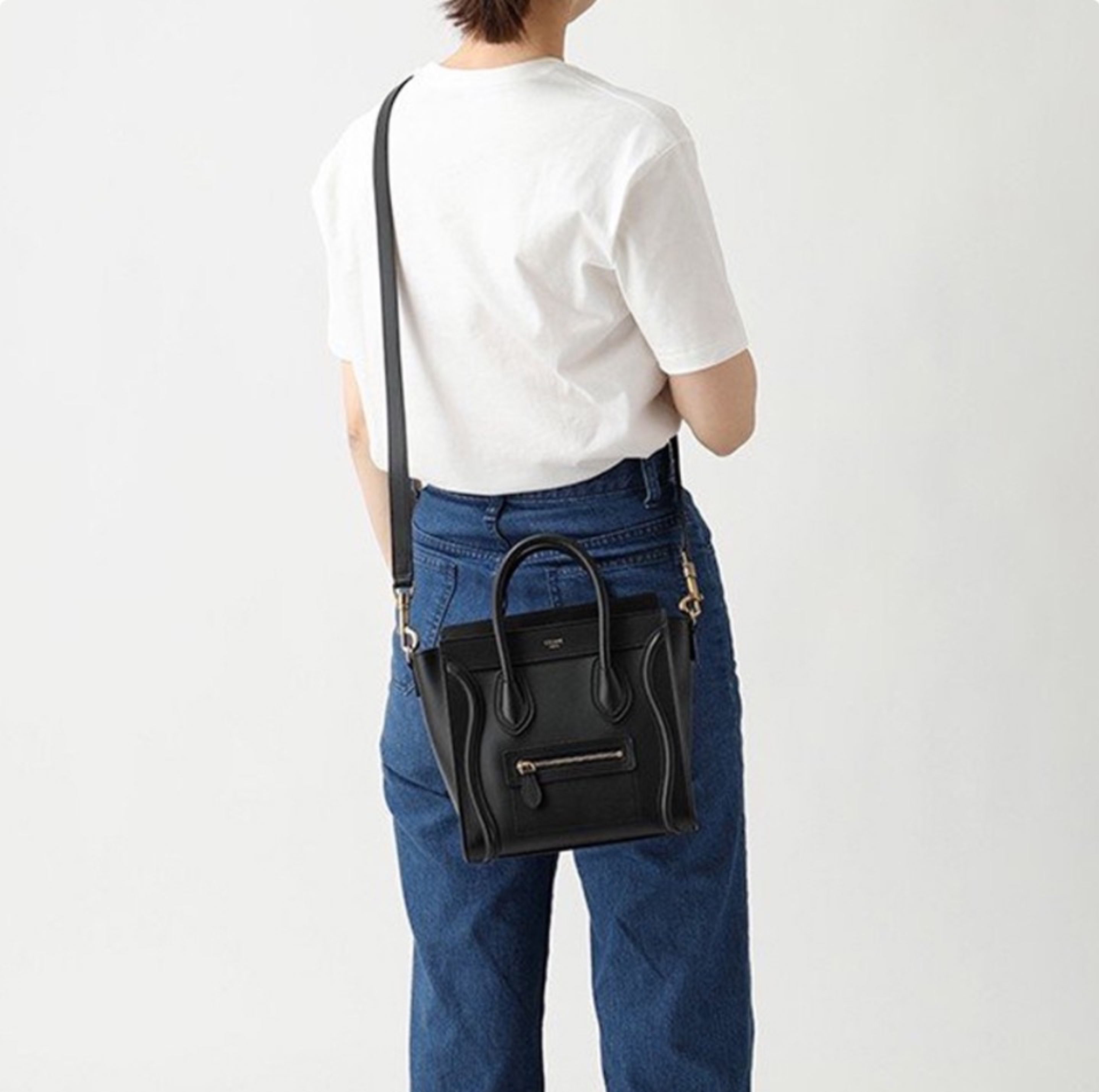 Celine Luggage Smiley leather handbag crossbody bag (Replica)