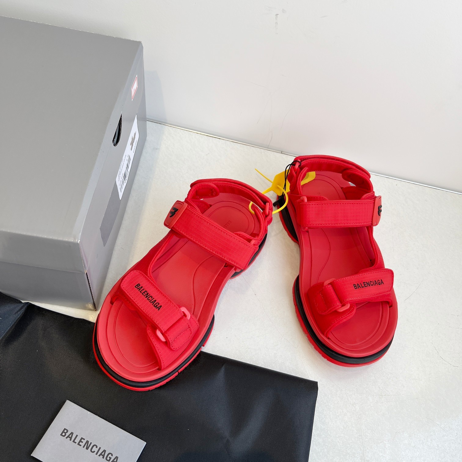 Balenciaga Shoes Tourist Velcro Couple Sandals