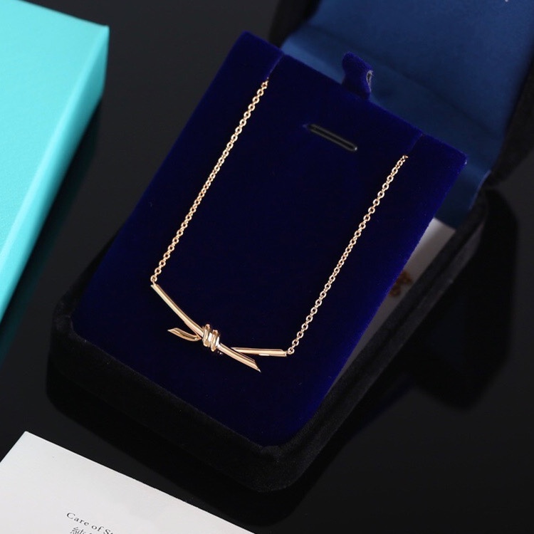 Tiffany Knot Necklace Replica, Gold