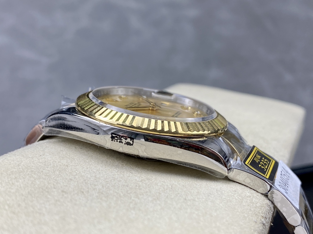 Rolex Datejust 36MM 126233 0018 Champagne Diamond Dial Unisex Replica Watch