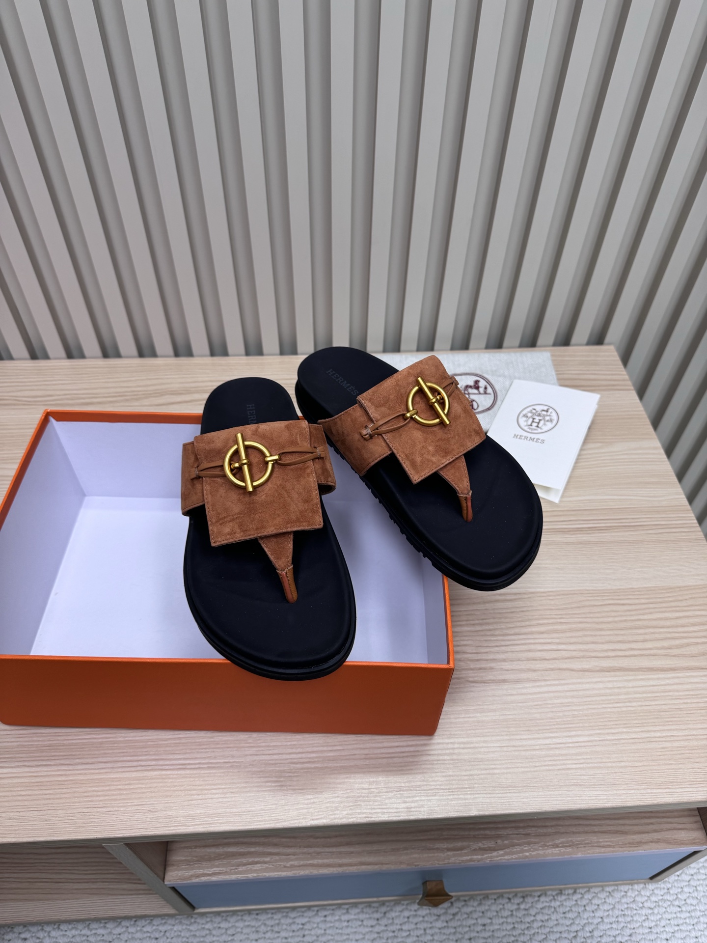 Hermes Shoes Clip on slippers for couples