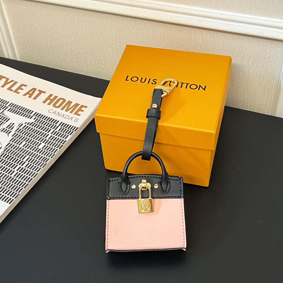 Louis Vuitton Micro Bag Leather Keychain Pendant Accessories