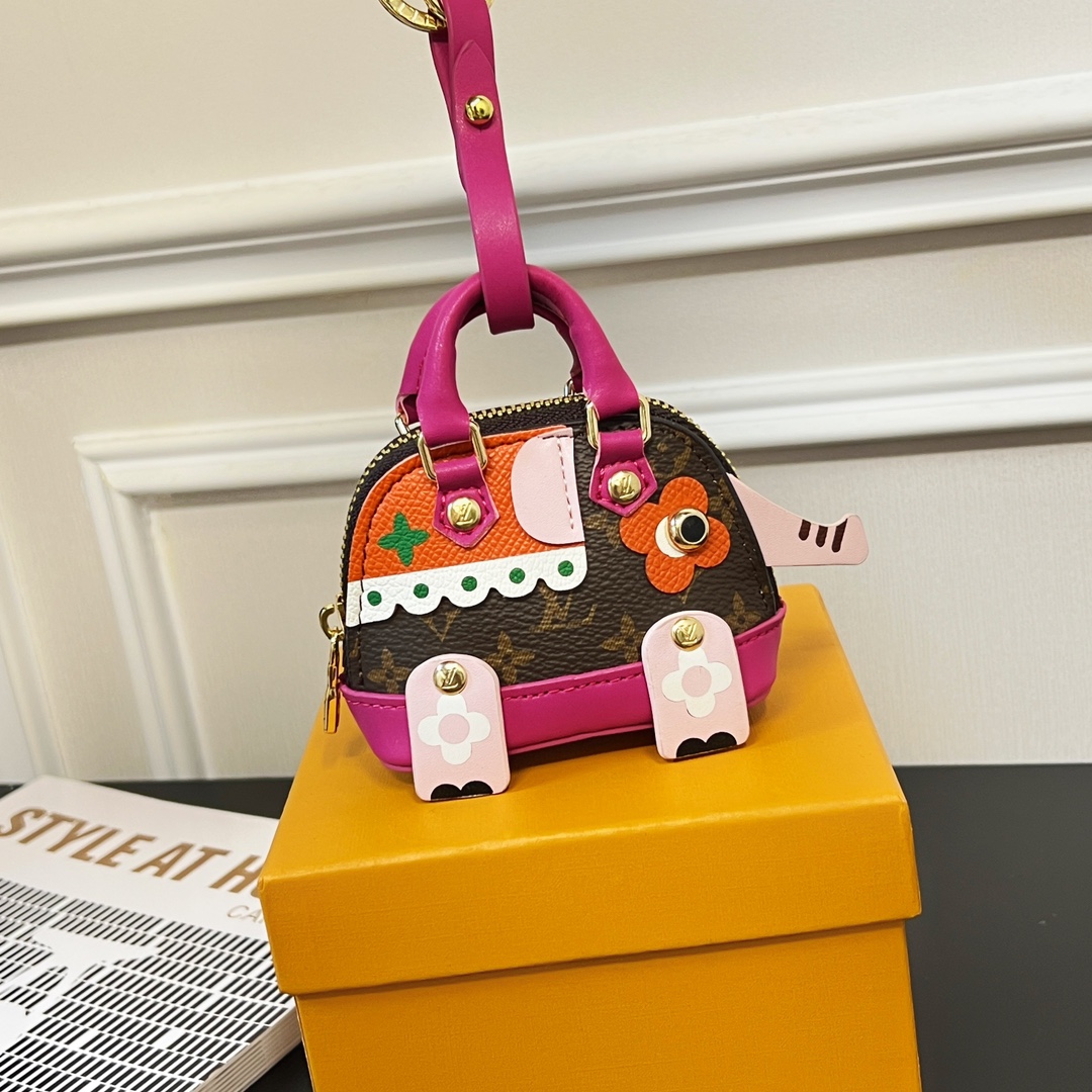 Louis Vuitton Micro Bag Leather Keychain Pendant Accessories