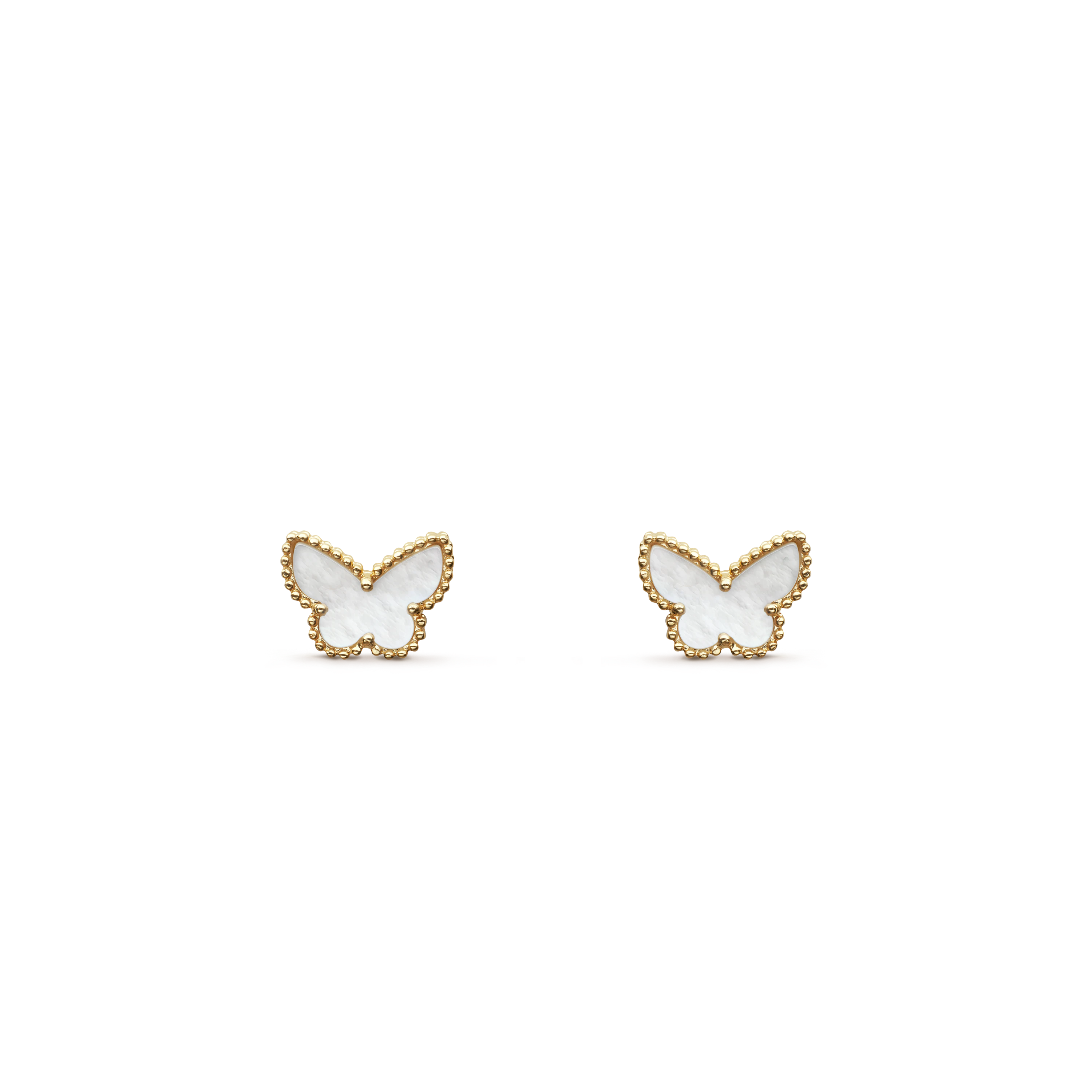 Van Cleef & Arpels Butterfly Earrings, Sweet Alhambra butterfly earstuds