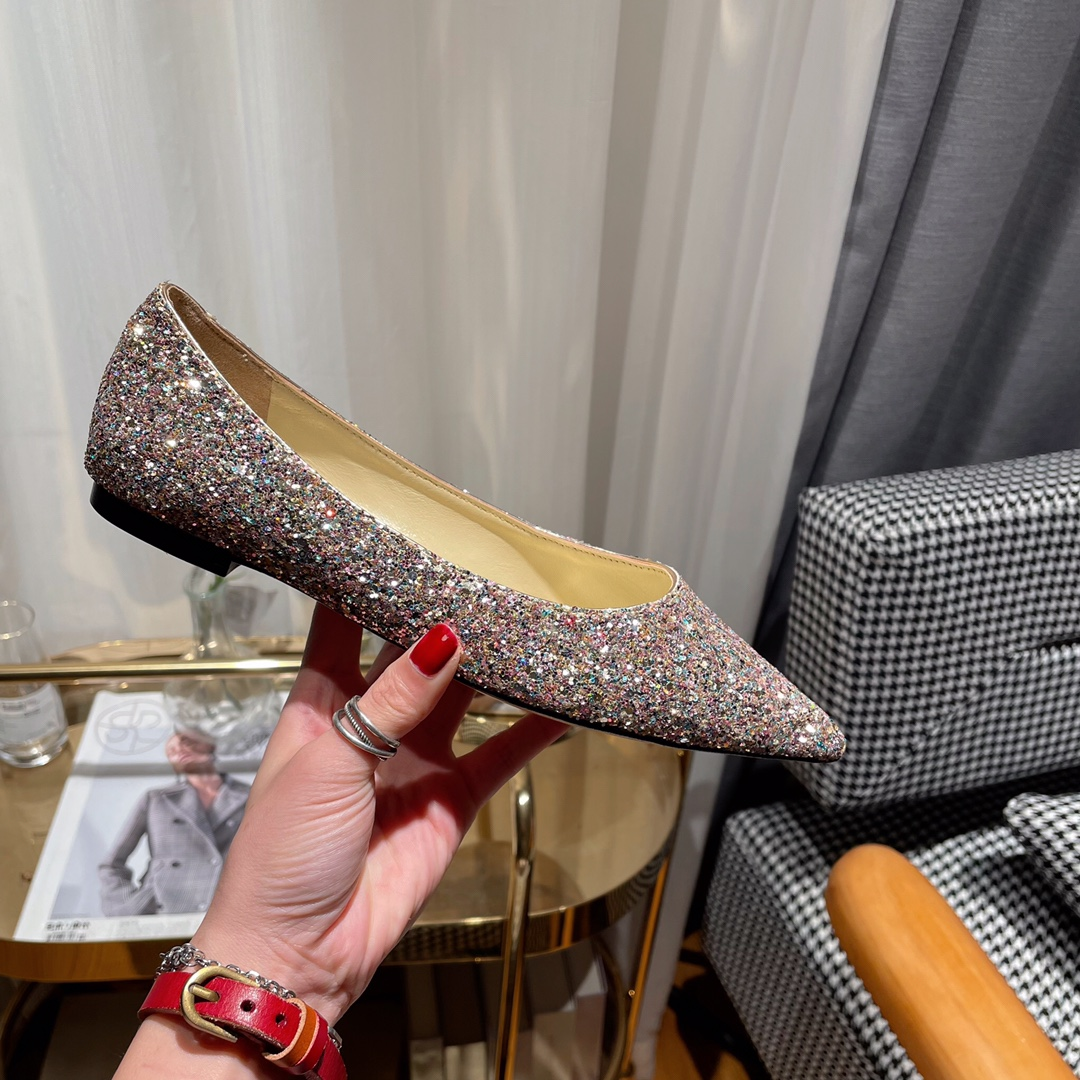 Jimmy Choo Love Flat cusp Slide Sandal (Replica)