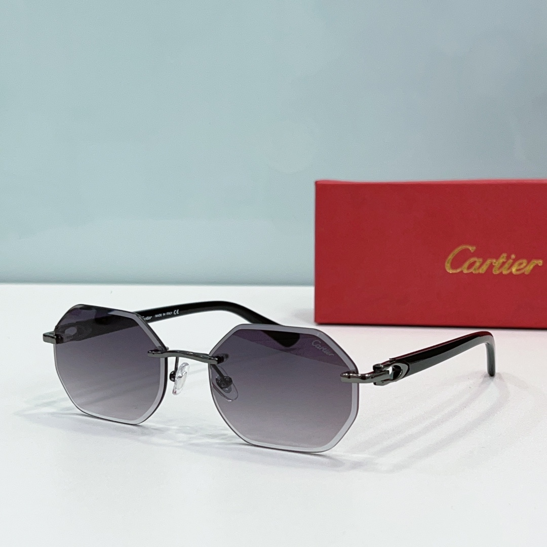 Cartier Metal Leg Rimless sunglasses Top quality 锛�Replica锛�