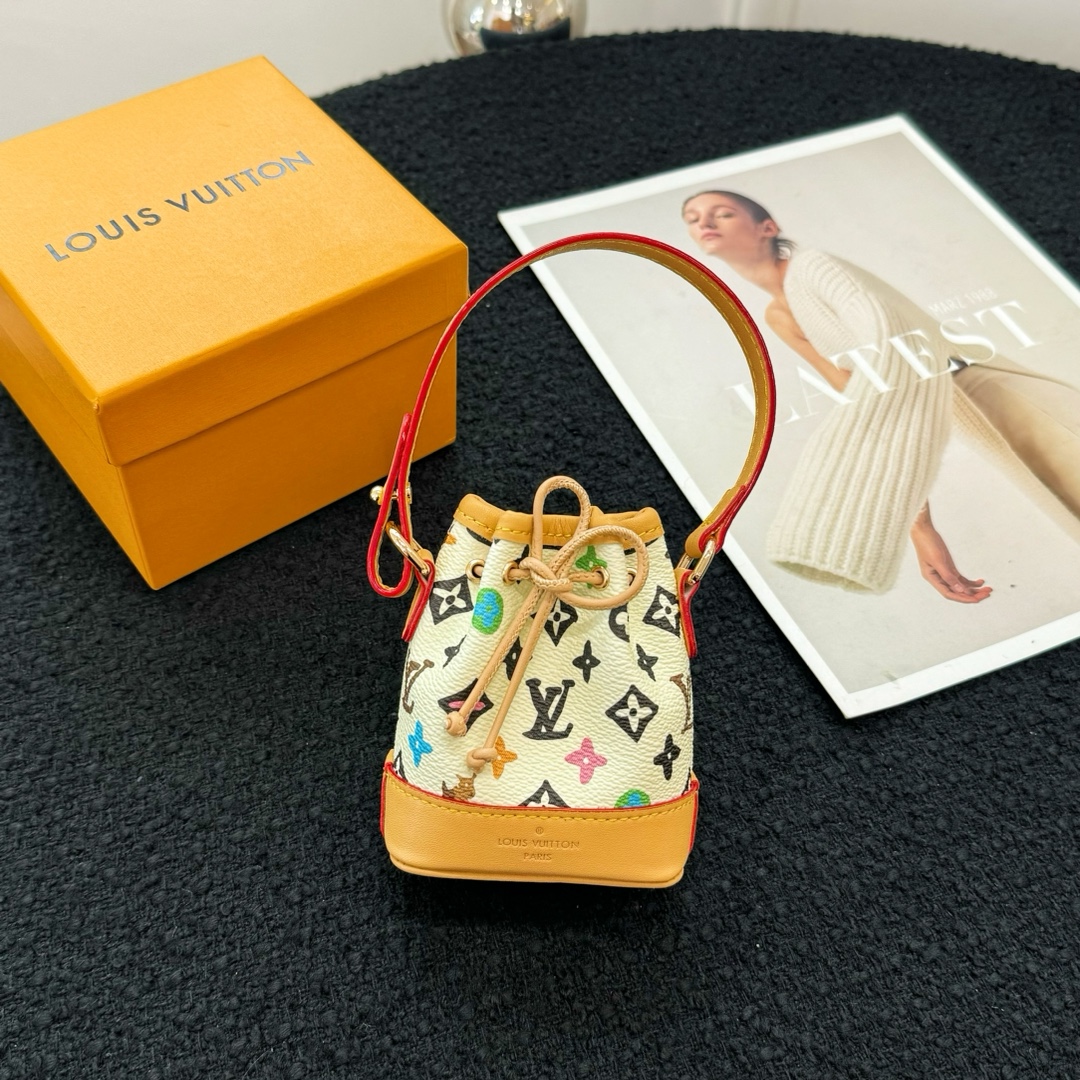 Louis Vuitton Micro Bag Leather Keychain Pendant Accessories