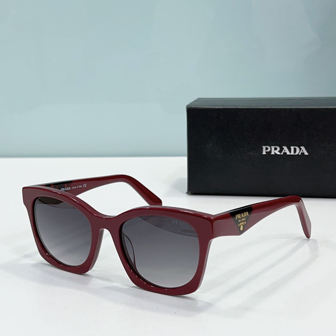 Prada Mirror leg print Logo sunglasses Top quality 锛�Replica锛�