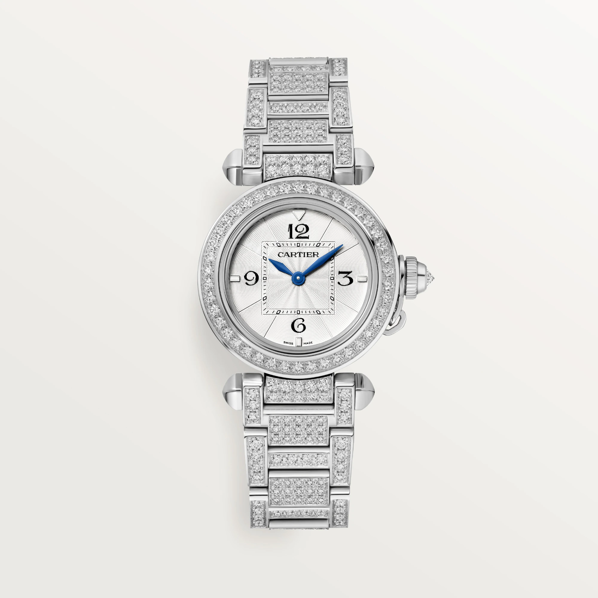 Cartier Pasha 30 mm White Gold & Diamonds Lady��s Watch, WJPA0019