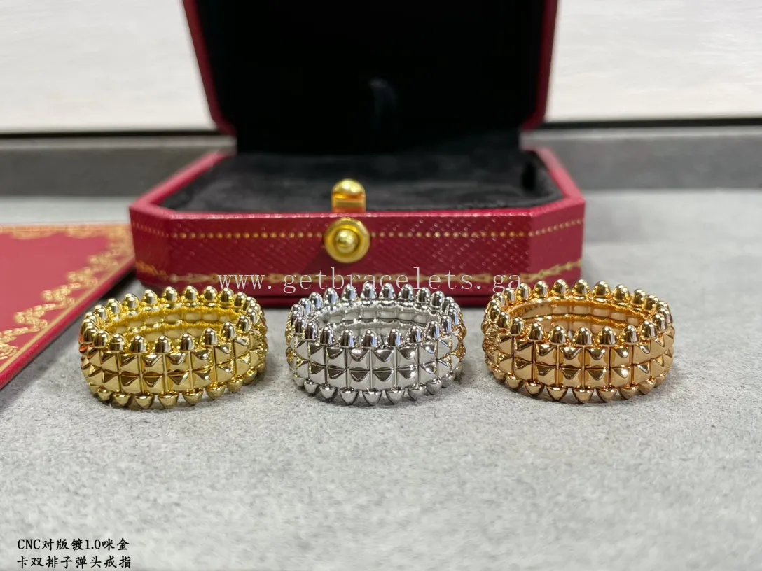 Clash de Cartier Ring Double-Row Model Rose Gold/Yellow Gold/White Gold