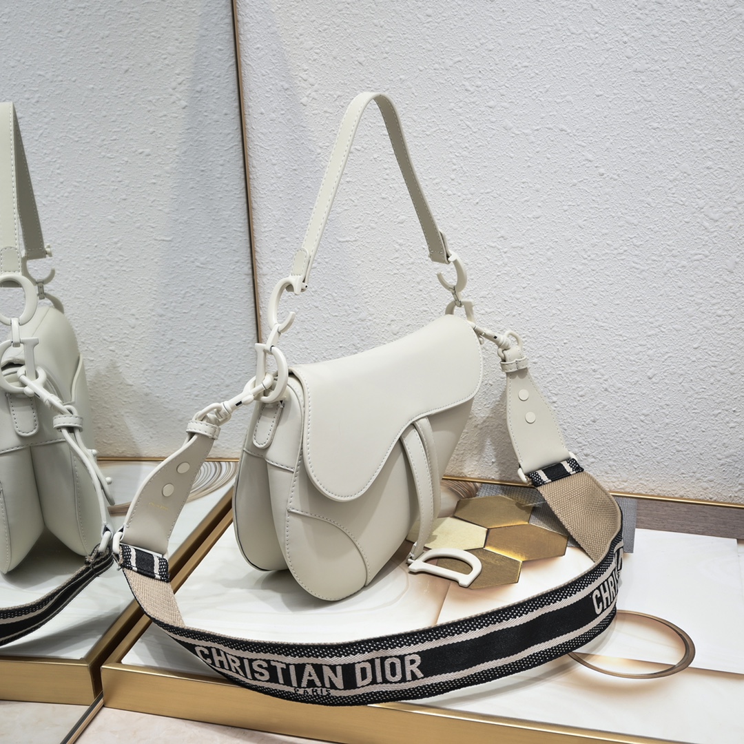 Saddle Bag White Matte 6680 XB012 25.5cm