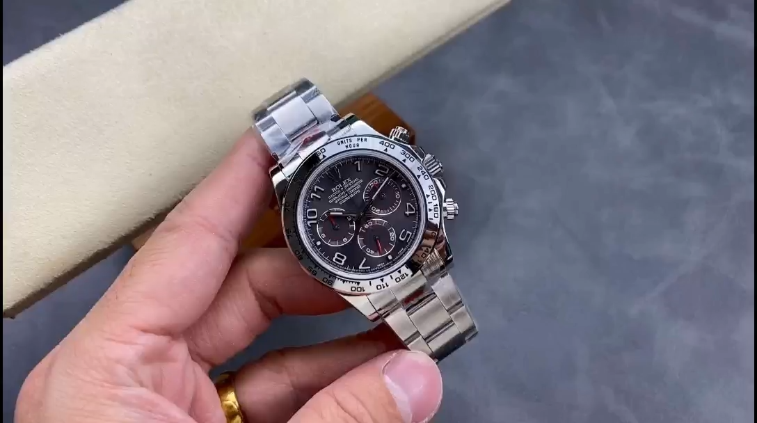 Rolex Cosmograph Daytona 116509 Gray Arabic Dial White Gold 40MM Mens Replica Watch