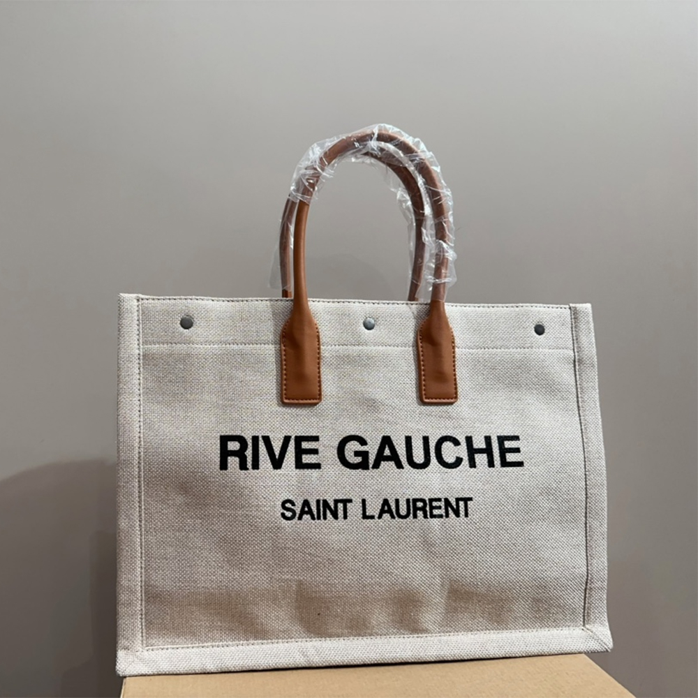 Saint Laurent YSL Rive Gauche Canvas Tote bag Handbag(Replica)