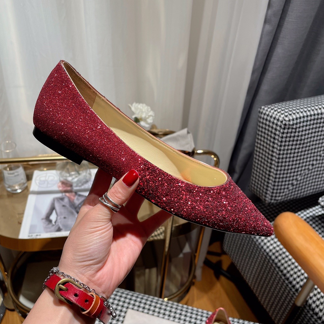 Jimmy Choo Love Flat cusp Slide Sandal (Replica)
