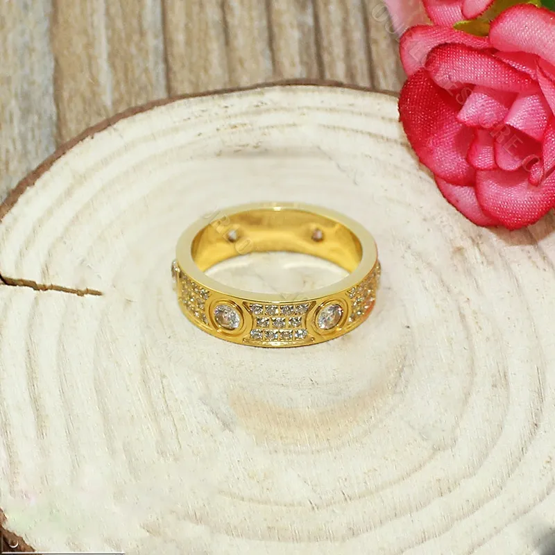 Replica Cartier Love Ring 18k Yellow Gold Paved Diamonds With 6 Big Diamonds N4210401