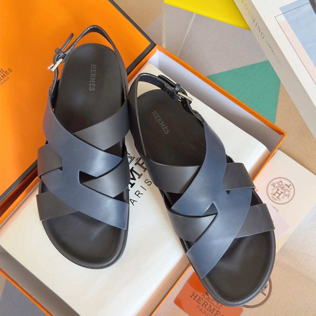 Hermes Shoes Kazimir series couple sandals