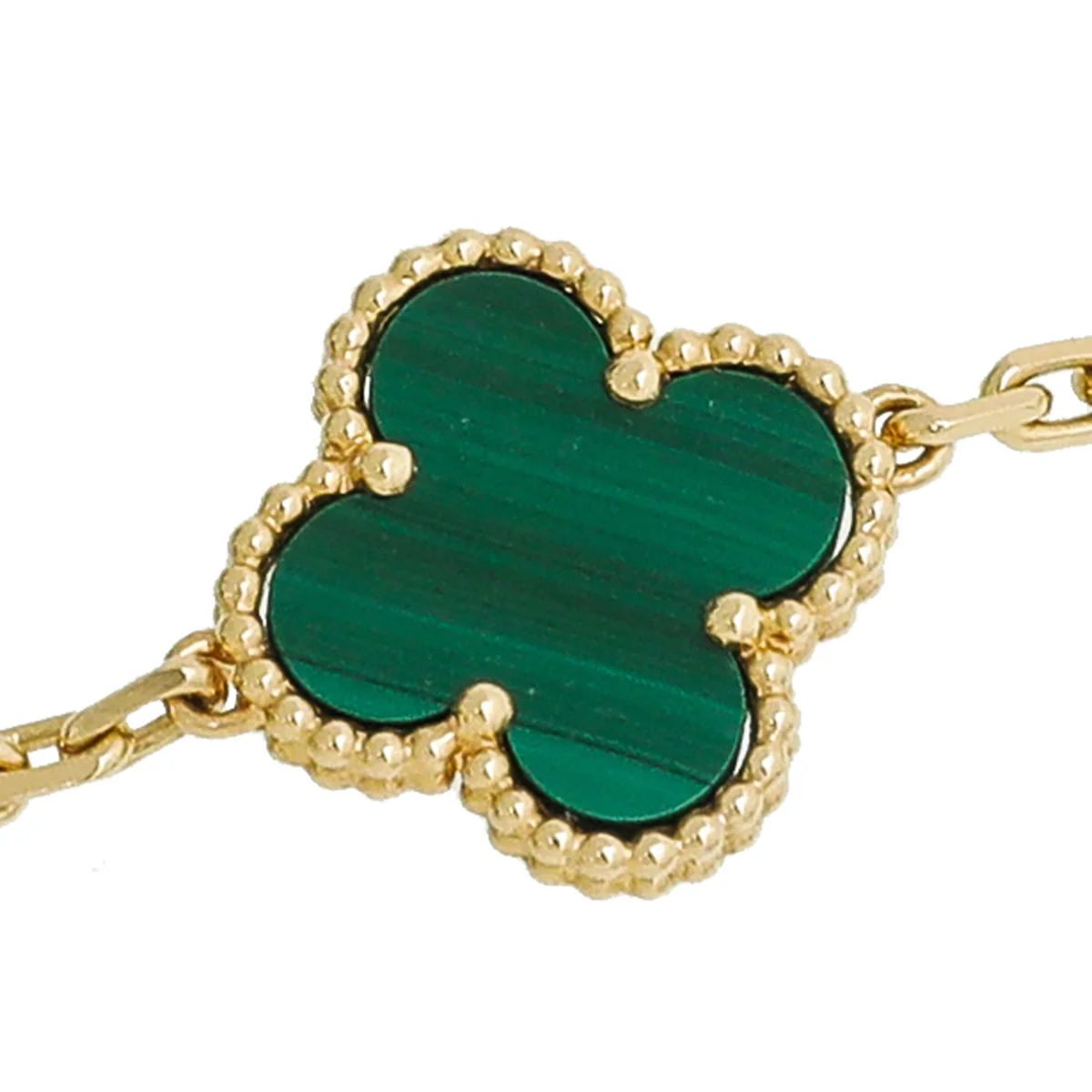 Van Cleef & Arpels 18K Yellow Gold 20 Motifs Vintage Alhambra Necklace
