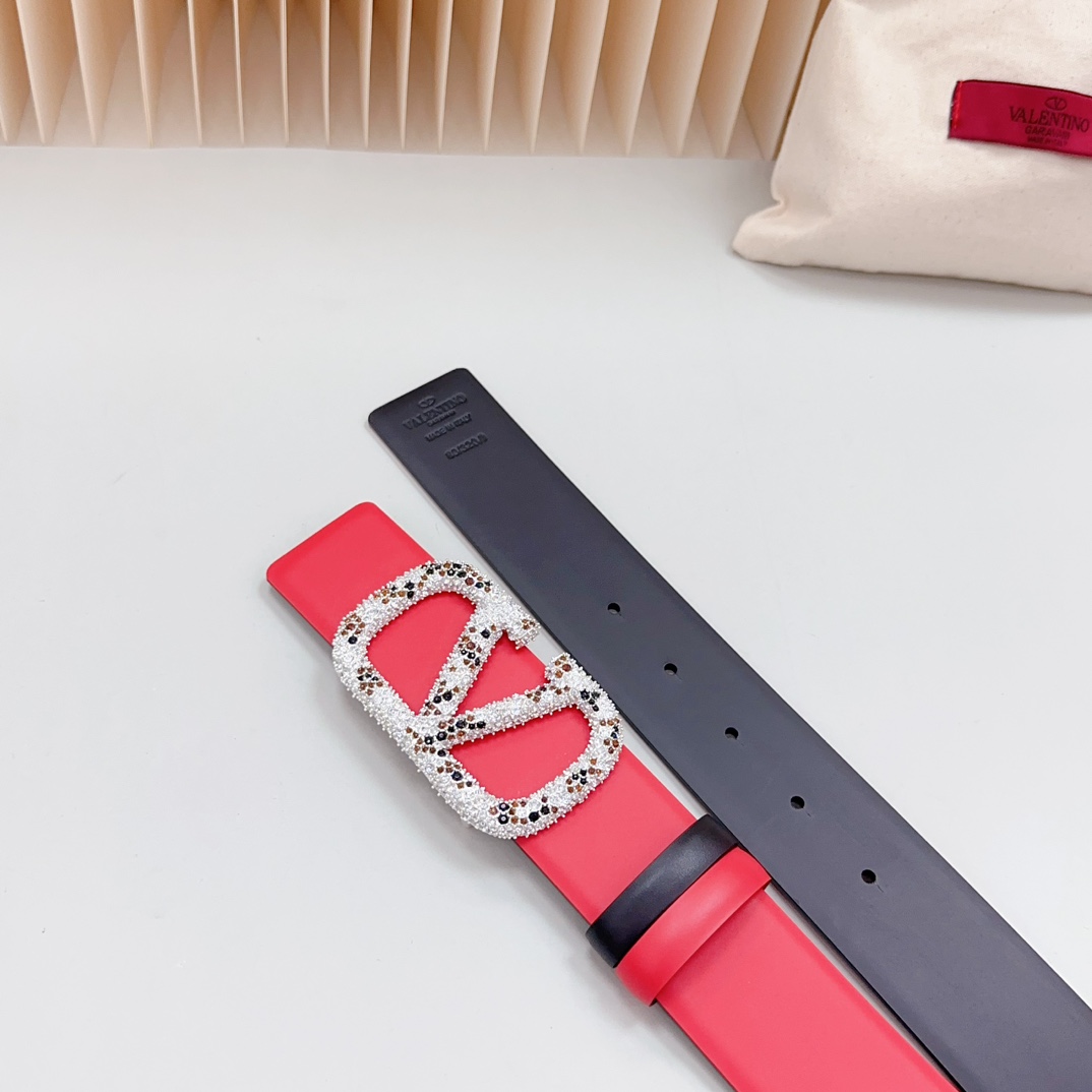 Valentino Leather Belts 1:1 Mirror Version