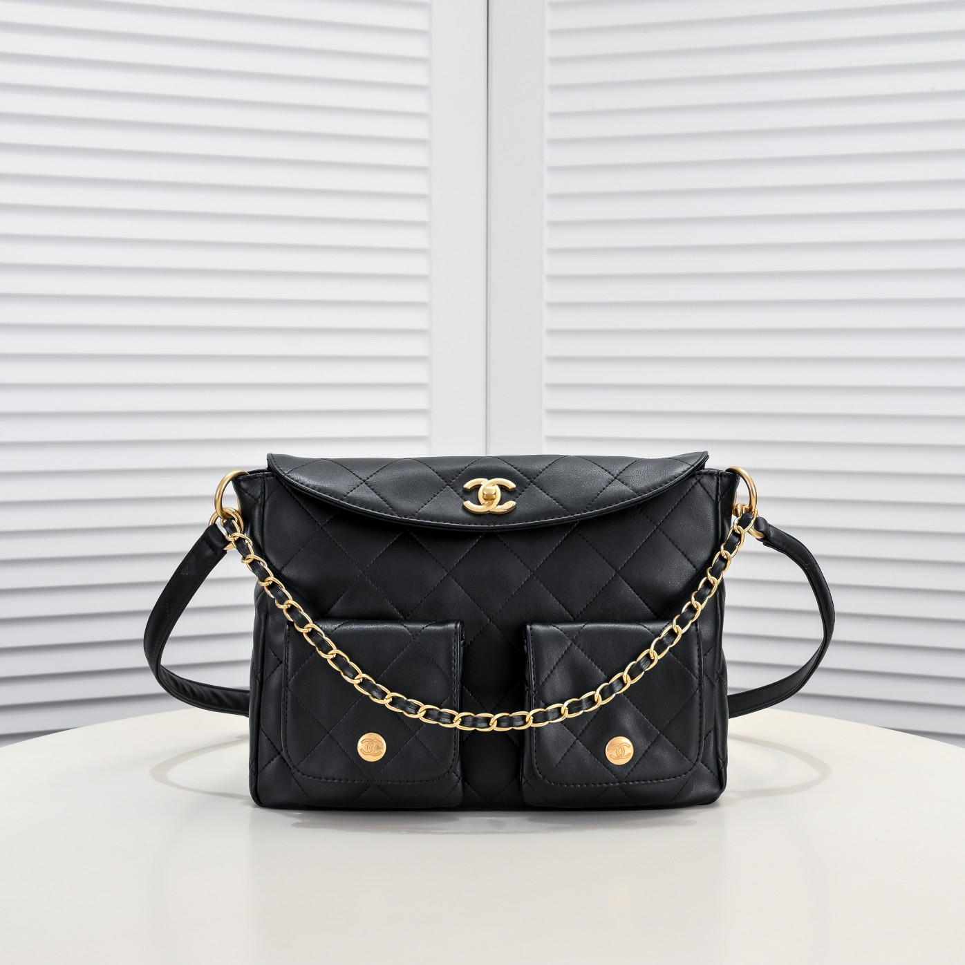 Chanel 24p Underarm Hoho Hippie Bag Large Shoulder Bag Handbag