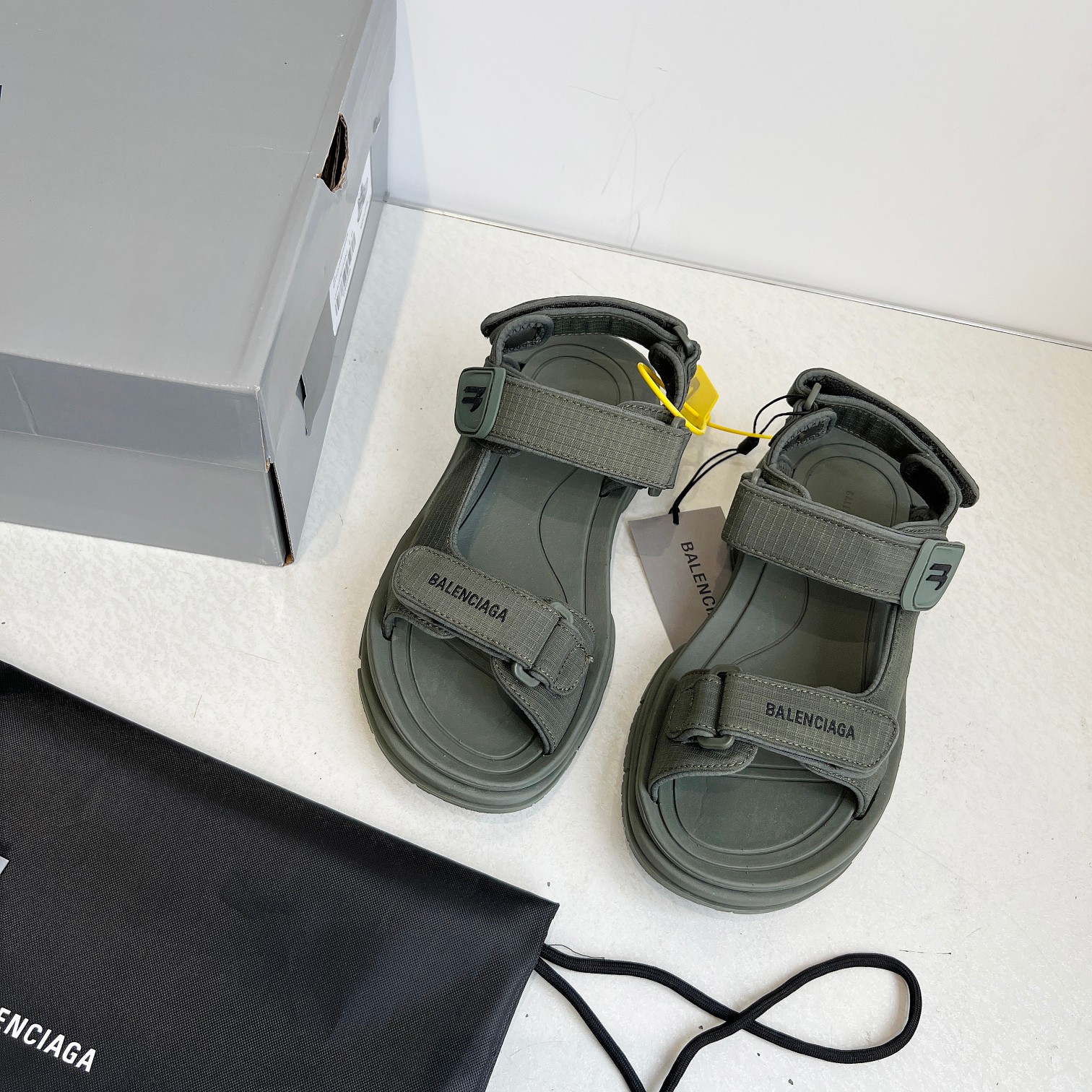 Balenciaga Shoes Tourist Velcro Couple Sandals