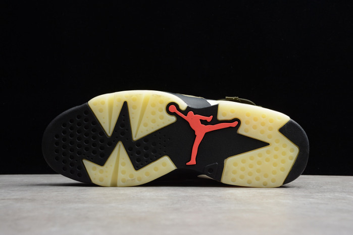 Travis Scott Air Jordan 6 Medium Olive Cactus Jack CN1084-200(Replica)